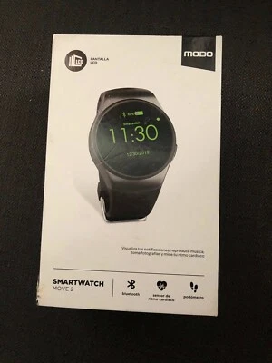NEW Mobo Move 2 Smartwatch Bluetooth Fitness Tracker Black