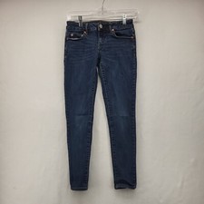 AEROPOSTALE WOMEN'S JEANS BLUE SIZE 2 SHORT JEGGINGS STRETCH SKINNY DENIM