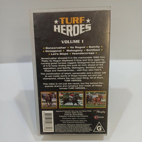 Turf Heroes - Volume 1. VHS Horse Racing Sport Region PAL Very Good Condition - Picture 2 of 8