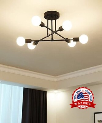Lamparas de techo interior modernas dormitorio cocina sala oficina 6 luces NUEVO