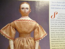 9p Susan Fosnot Doll History Article PAINTED PERFECTION / Leis