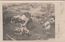 1917 YEAR MACEDONIA WOMAN RARE REAL PHOTOGRAPH