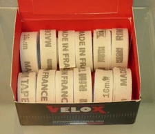 12 Rolls NEW Velox 16mm Deluxe Adhesive Bicycle Bike RIM TAPE in Box France B