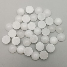 Wholesale 100pcs 10mm Natural White Jades Stone Round CAB CABOCHON DIY Jewelry