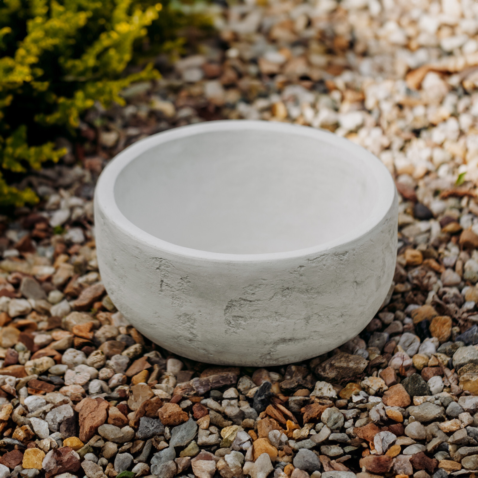 Plant Pot Rustic Flower Pot 20cm 18kg 10 Litre Grey Concrete Frost Proof