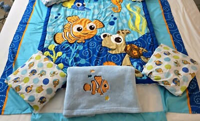 RARE FINDING NEMO Dory Crush Disney Baby Crib Nursery Bedding Set 6 Piece HTF