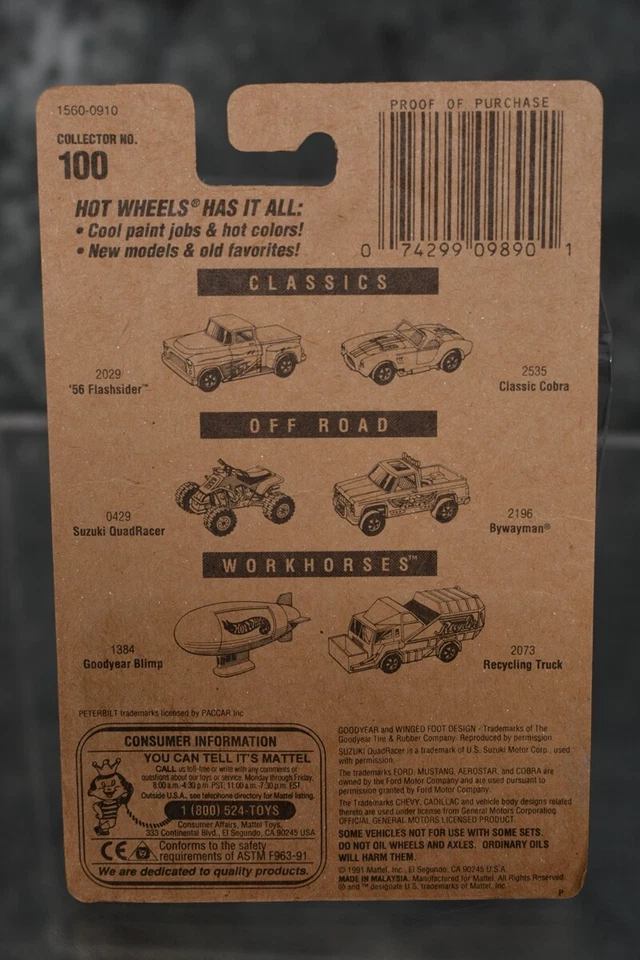 Hot Wheels PETERBILT DUMP TRUCK Red Collector #100 W/ FREE SHIPPING - Image 3 of 4