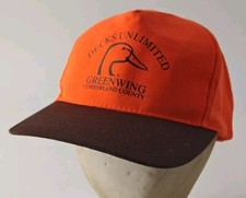 Vintage Ducks unlimited Snapback Orange Hunting Hat Cap
