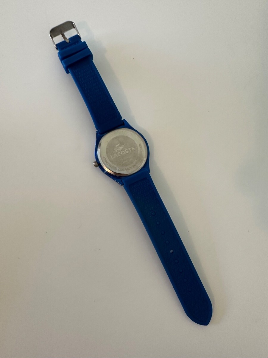 Lacoste Blue Teal Watch Rubber Band Quartz Gator Face Mens Lacoste Blue Watch Quartz Gator Face Unisex Rubber Band 42  main image 3