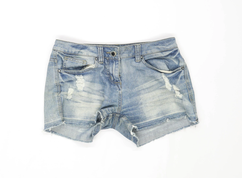 Womens George Blue Denim Shorts Size 8 