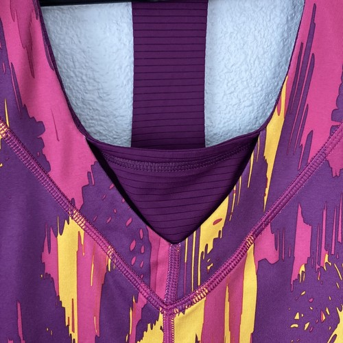 The North Face Vapor Wick Racerback Tank Top with Aztec Design Size Medium - Picture 5 of 11