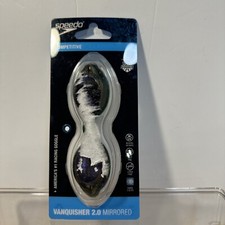 speedo vanquisher 2.0 mirrored Competitive Goggles Black/green.
