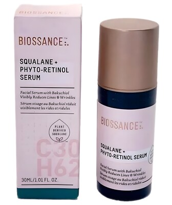 Biossance Squalane + Phyto-Retinol Serum 1oz - Neu In Ovp