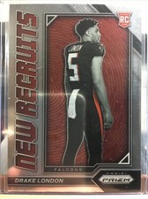 2022 Drake London Prizm Football New Recruits RC Hot Rookie Card #NR-4