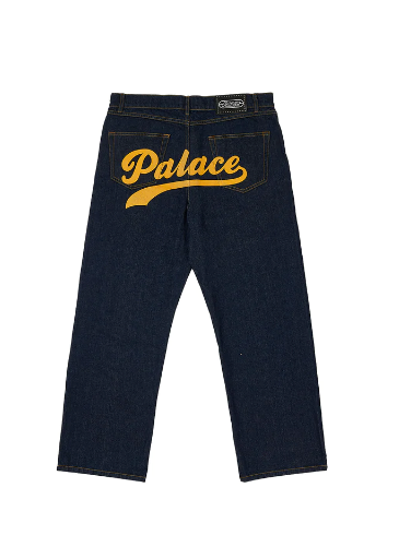Palace Chain Script Jean Indigo Size 34 Japanese Nigo BBC Ice