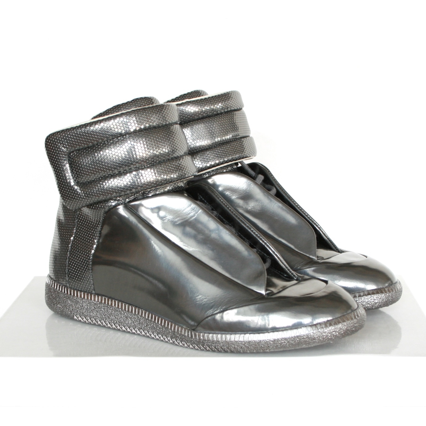 silver maison margiela sneakers