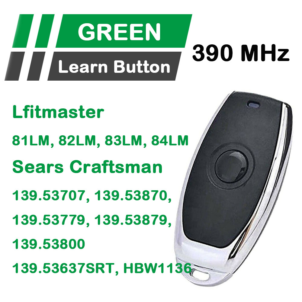 2x-compatible-garage-door-opener-remote-390mhz-mini-keychain-for