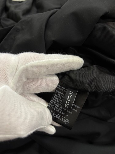 Cappotto donna Ann Demeulemeester nero doppiopetto nylon taglia 36/S - Foto 13 di 18