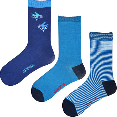 3er Pack Jungen Socken Söckchen Kindersocken Freizeitsocken Gr.27/30 31/34 35/38
