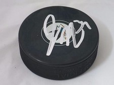 James Reimer San Jose Sharks Signed Autographed NHL Logo Puck LOM COA (PK292)