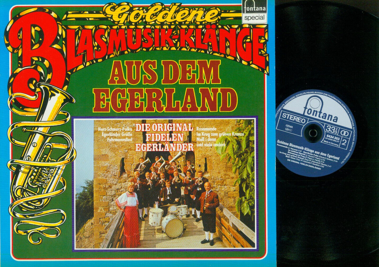 LP-- Die Original fidelen Egerländer /Goldene Blasmusik aus dem Egerland