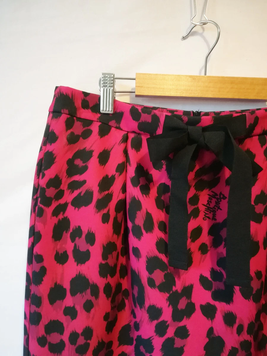Red leopard print pencil skirt 2025
