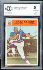 1966 Philadelphia #38 Gale Sayers Rookie Card BGS BCCG 8 Excellent+