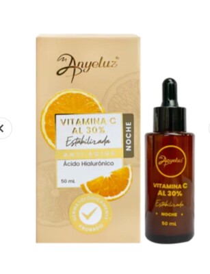 Anyeluz Vitamina C al 30% acido Hialuronico NOCHE