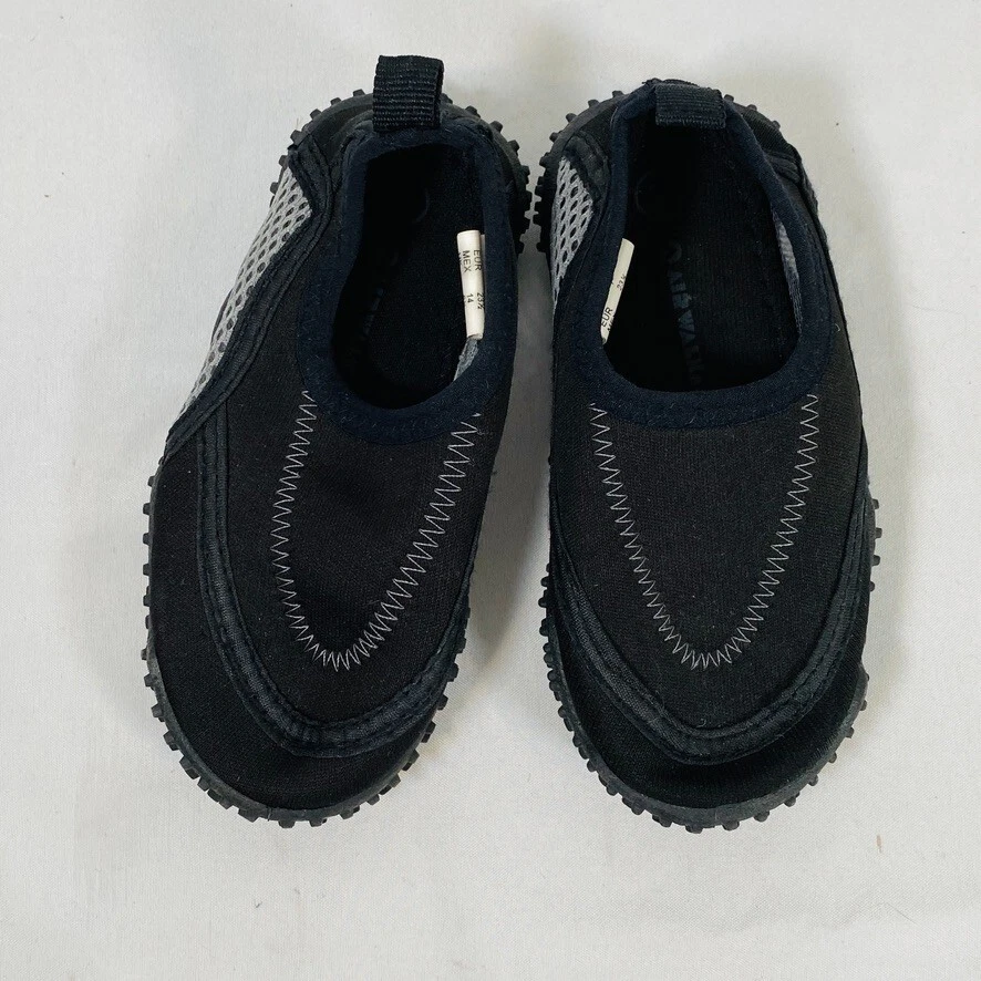 Airwalk Water Shoes Kids Size 7 Unisex Boy/Girl Black Gray Slip-On Style Swim - Image 2 of 4