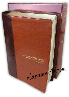 Biblia Pastoral de Estudio del Diario Vivir RV1960, imit. piel, café