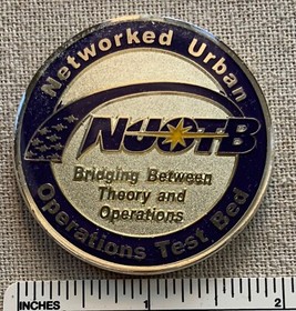 NUON Networked Urban Operations Test Bed CHALLENGE COIN US Assets NOS