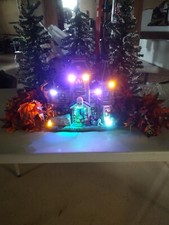 halloween lighted houses