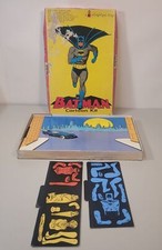 VTG 1966 Colorforms Toy Batman Cartoon Kit MOSTLY COMPLETE-Damaged Box
