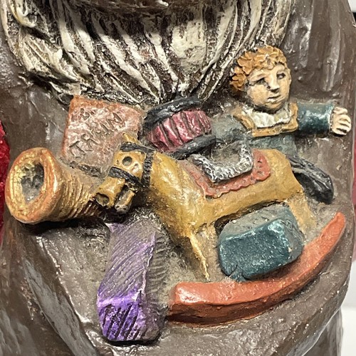 SELTENE Weihnachtsmann Skulptur - Mike Makras 1986 - 11 Zoll groß - Bild 9 von 24