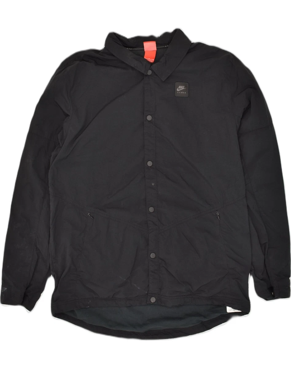NIKE Mens Air Max Rain Jacket XL Black Nylon AB06 | eBay