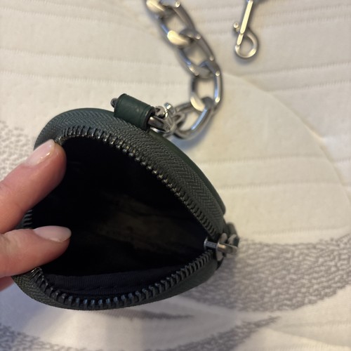 Coach Green Mini Coin Case Chain - Picture 3 of 12