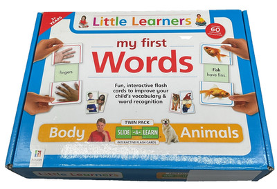 Little Learners My First Words Educational Learning Cards Body Animals Hinkler