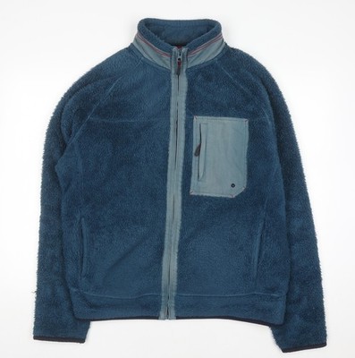 White Stuff Fleecejacke Herren Blau XL Full Zip