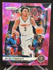 2024-25 Panini Prizm NBA Julian Strawther #92 Denver Nuggets Pink Ice Prizm