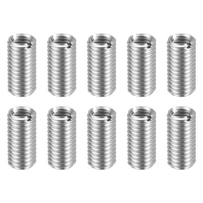 10pcs M10x1.5 Male to M8x1.25 Female Thread Repair Insert Reducing Nut 20mm Long