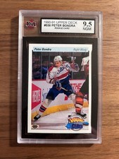 1990-91 Upper Deck #536 - Peter Bondra - Rookie Card - KSA 9.5 - Capitals. rookie card picture