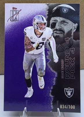 2025 Topps Signature Class Football - Maxx Crosby - Purple Chrome /100