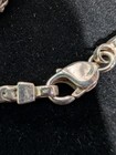 STERLING SILVER 925 Scrap or wear NECKLACE 20" AND BRACELET 8.5". 75.5 grams — photo 2