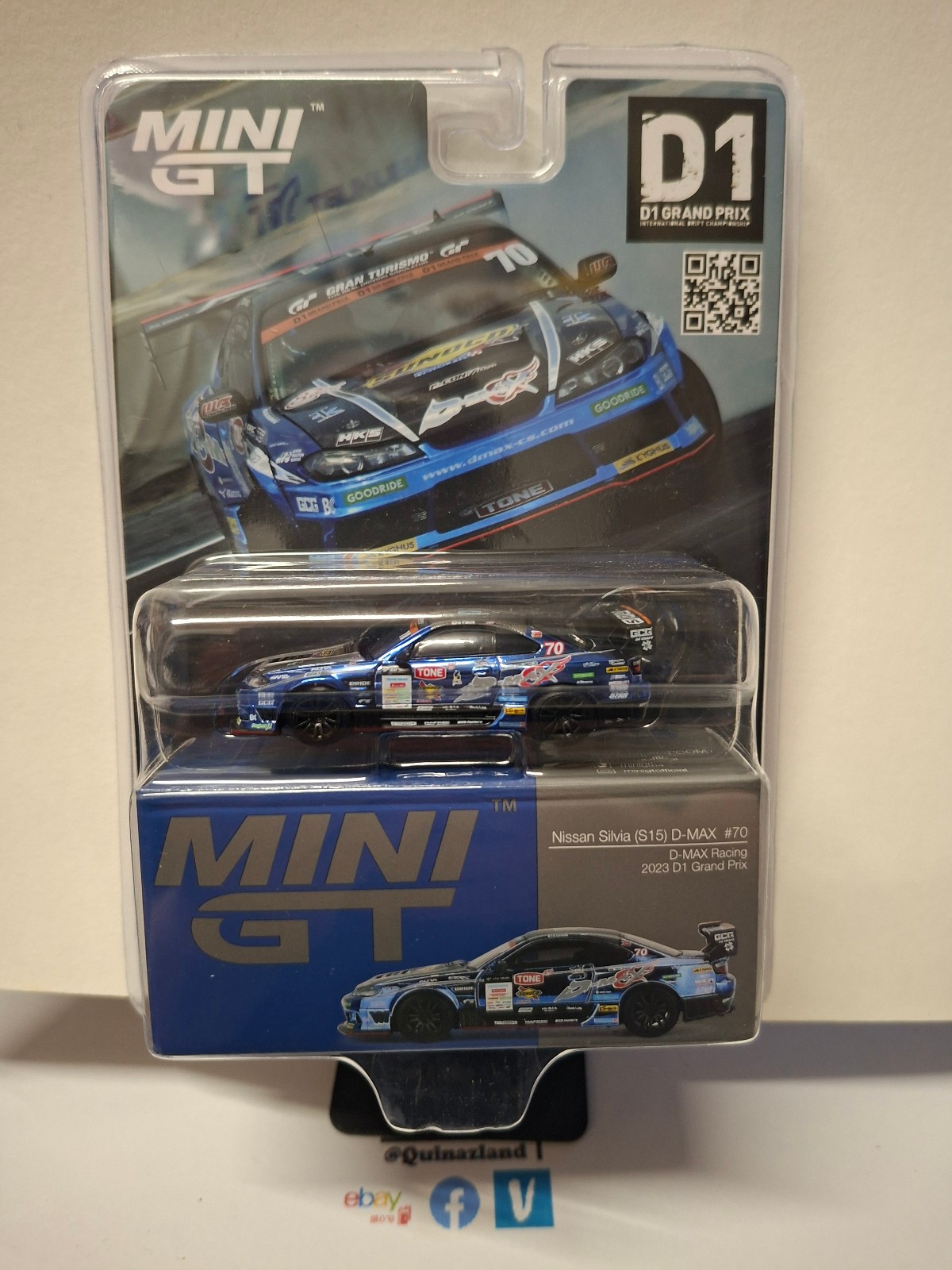 Nissan Silvia S15 D-MAX 2023 D1 miniature Mini GT n° 855 voiture de course 1:64