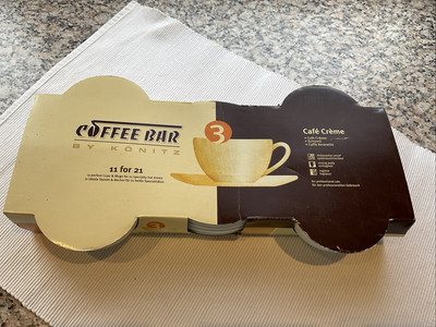 4 Tassen/Untertassen Coffee Bar By Könitz Neu No 3 Café Creme Schümli Cappuccino