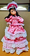 MARYSE NICOLE-Franklin Mint Heirloom -porcelain Doll-w/stand- 20