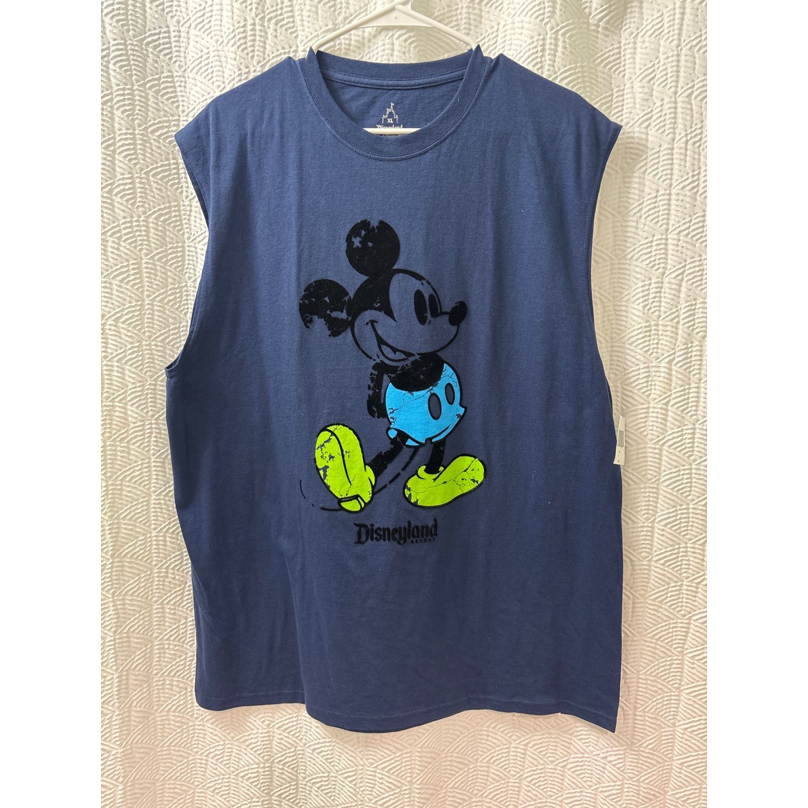 NWT Disneyland Mickey Mouse Sleeveless T Shirt Mens XL Walt Disney World