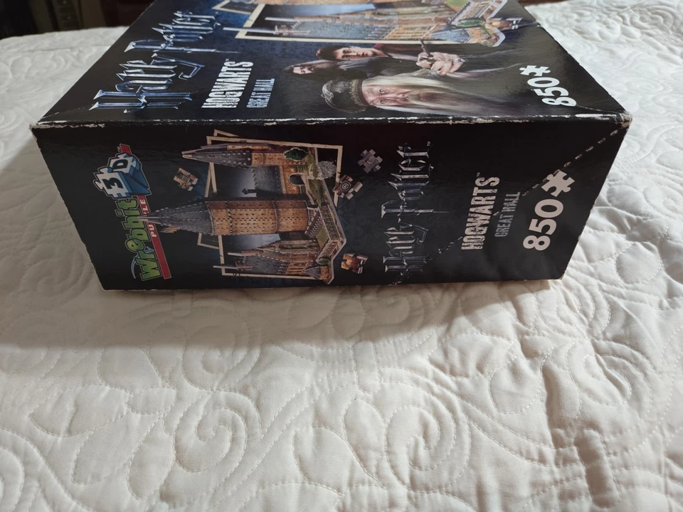 Puzzle Wrebbit 3D Harry Potter Hogwarts Gran Salón 850 Piezas 2015 COMPLETO USADO EN EXCELENTE ESTADO Foto 2 de 4