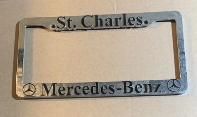 St. Charles Mercedes Benz License Plate Frame Plastic Dealer Booster
