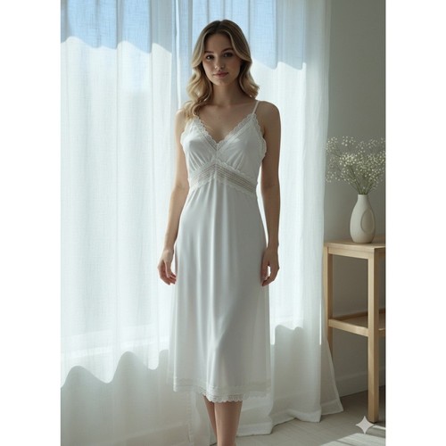Zimmermann Ivory Lace Trim Babydoll Slip Dress Sz 0 Feminine Romantic Designer